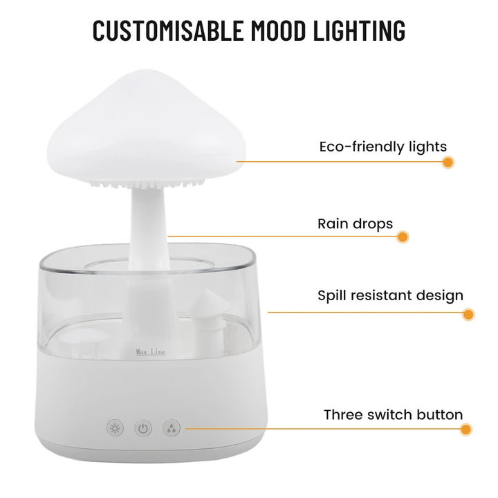 Mushroom Aroma Humidifier Lamp