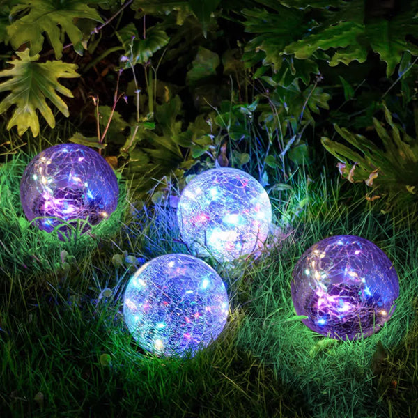 Cracked Glass Solar Lights