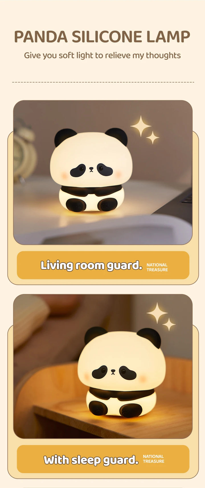 Panda Silicone Night Light