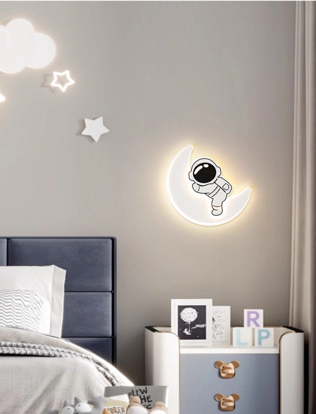 Panda Astronaut Wall Light