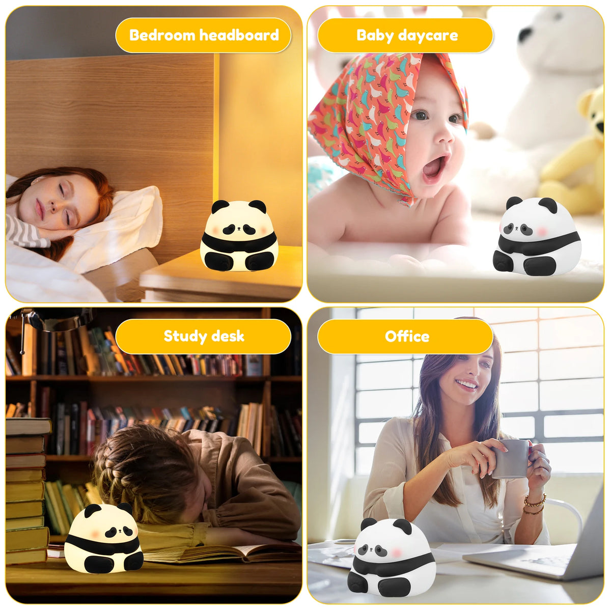 Cute Panda Night Light