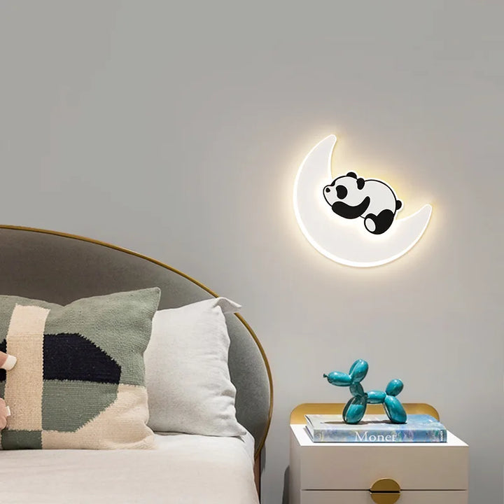 Panda Astronaut Wall Light