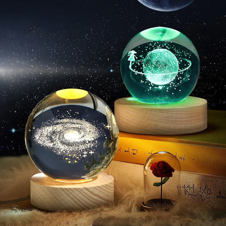 Astronaut Galaxy Night Light