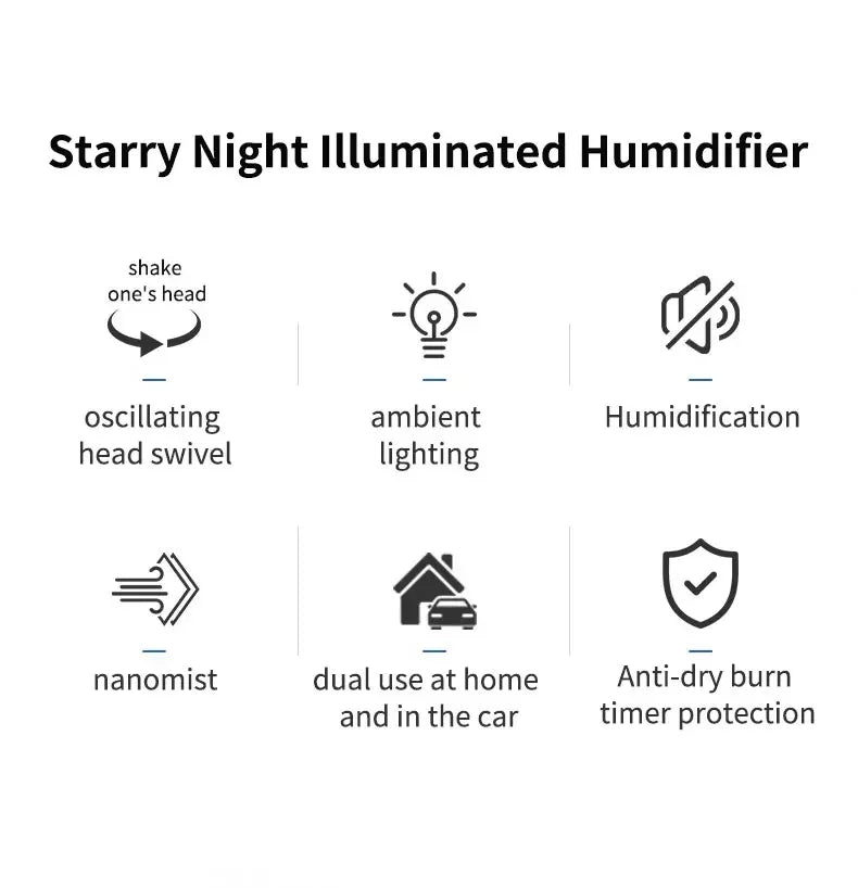 Starry Sky Humidifier Diffuser