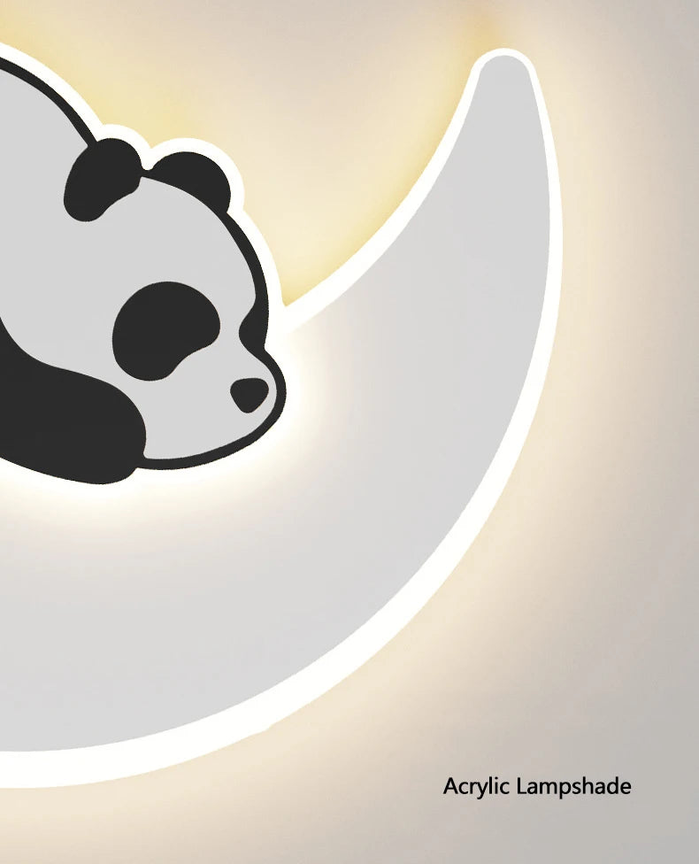 Panda Astronaut Wall Light