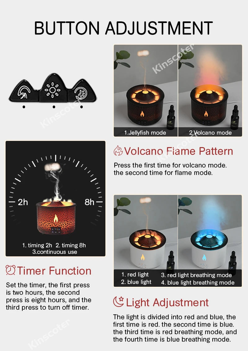 Volcano Flame Aroma Diffuser