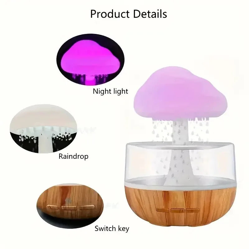 Colorful Mushroom Rain Humidifier