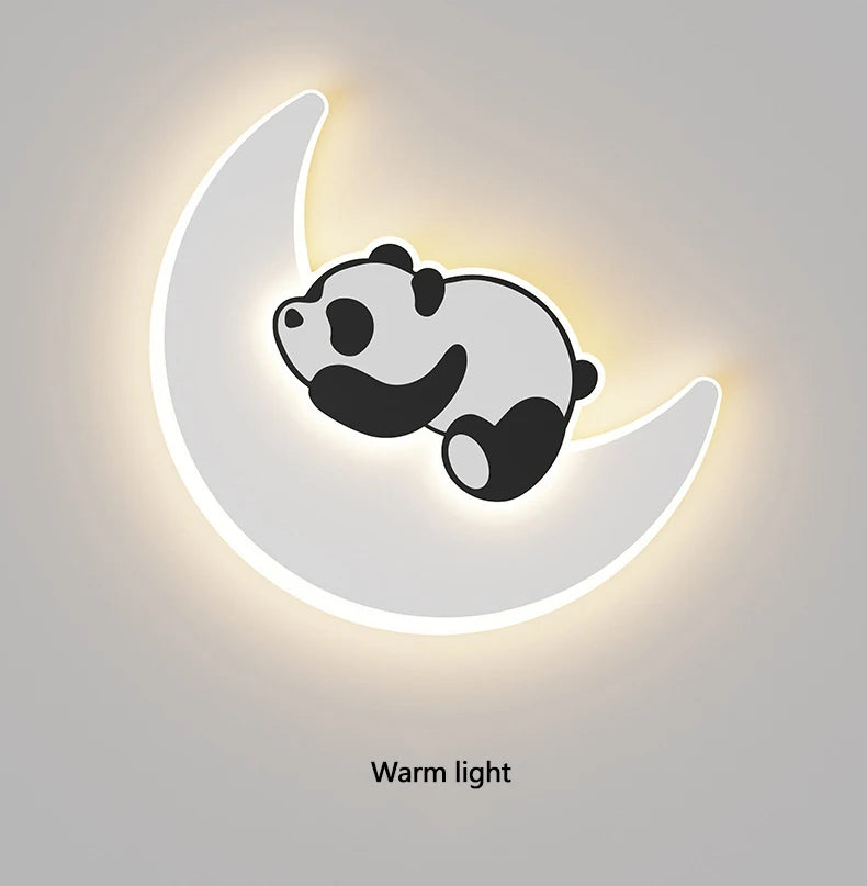 Panda Astronaut Wall Light