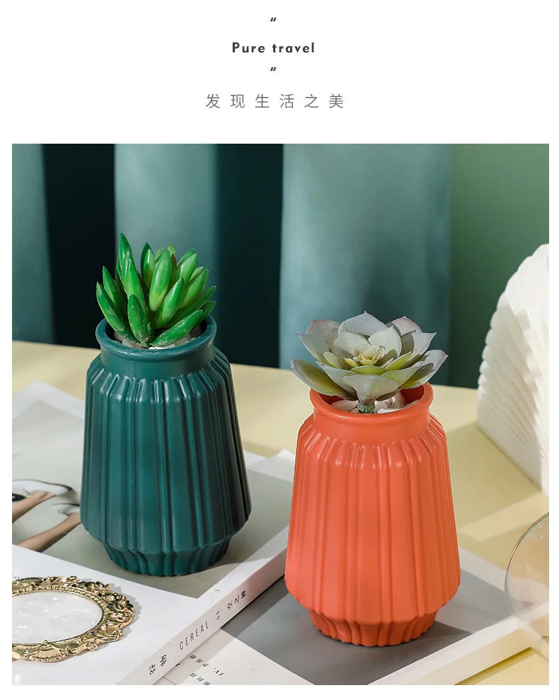 Nordic Floral Vase Decor