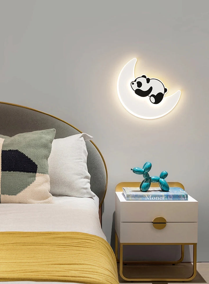 Panda Astronaut Wall Light