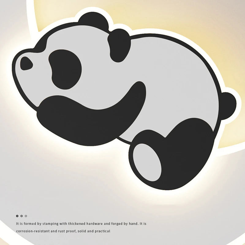 Panda Astronaut Wall Light