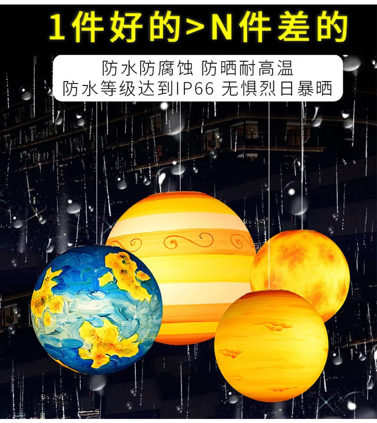 Planetary LED Ceiling Lamp