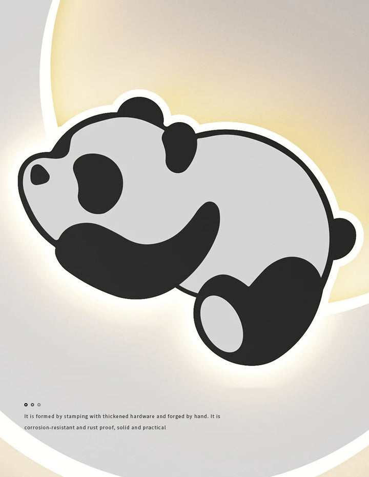 Panda Astronaut Wall Light