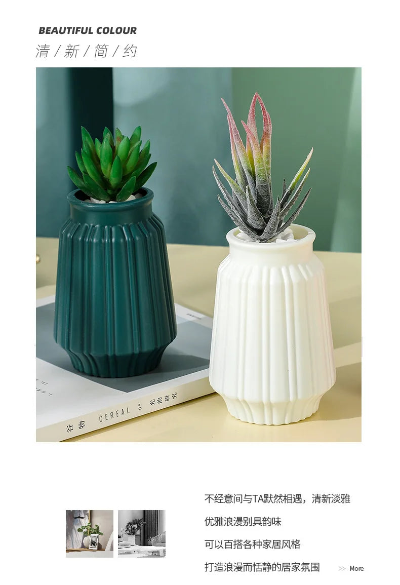 Nordic Floral Vase Decor