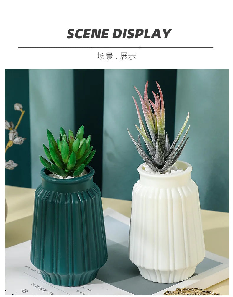 Nordic Floral Vase Decor