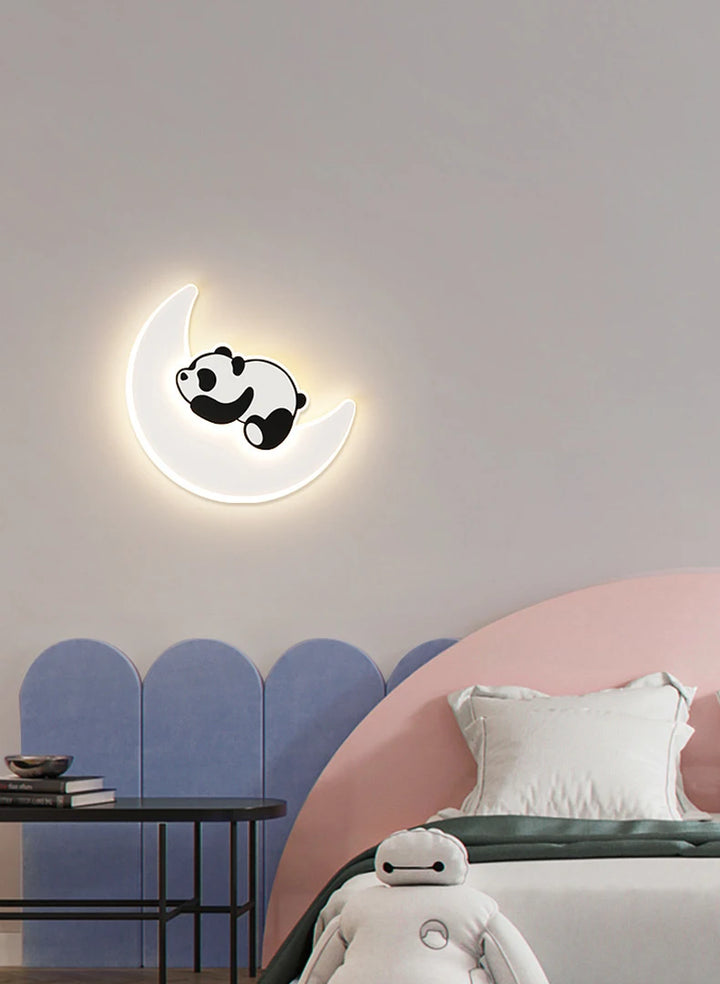 Panda Astronaut Wall Light