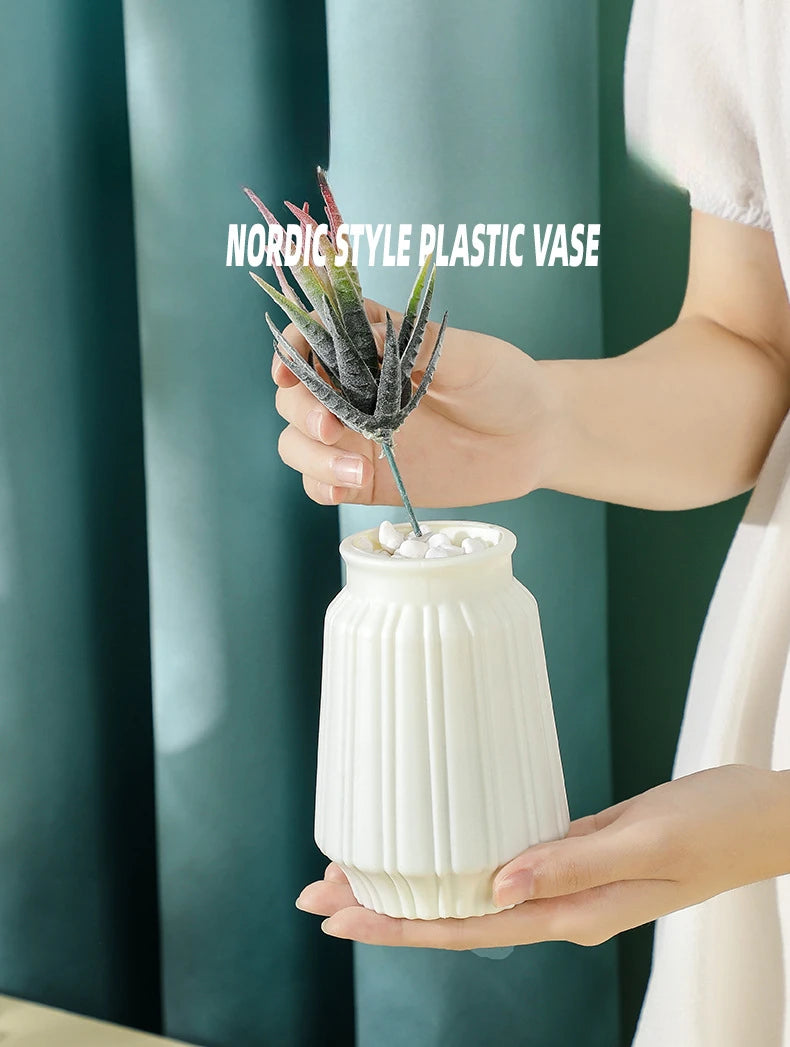 Nordic Floral Vase Decor