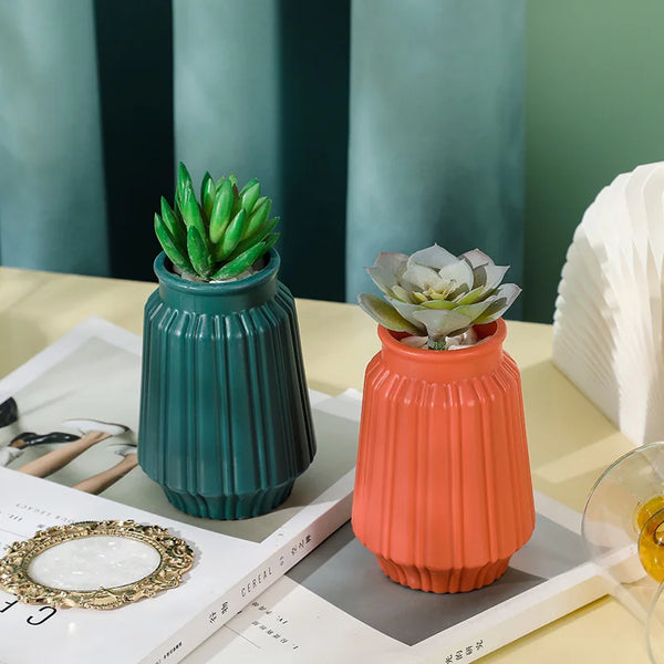 Nordic Floral Vase Decor