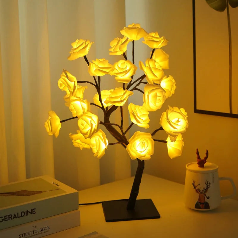 LED Rose Tree Lamp