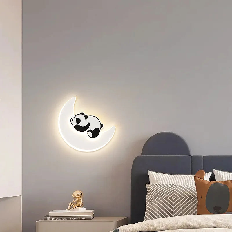 Panda Astronaut Wall Light