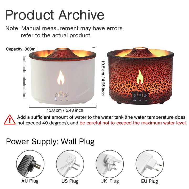 Volcano Flame Aroma Diffuser