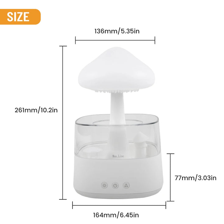 Mushroom Aroma Humidifier Lamp