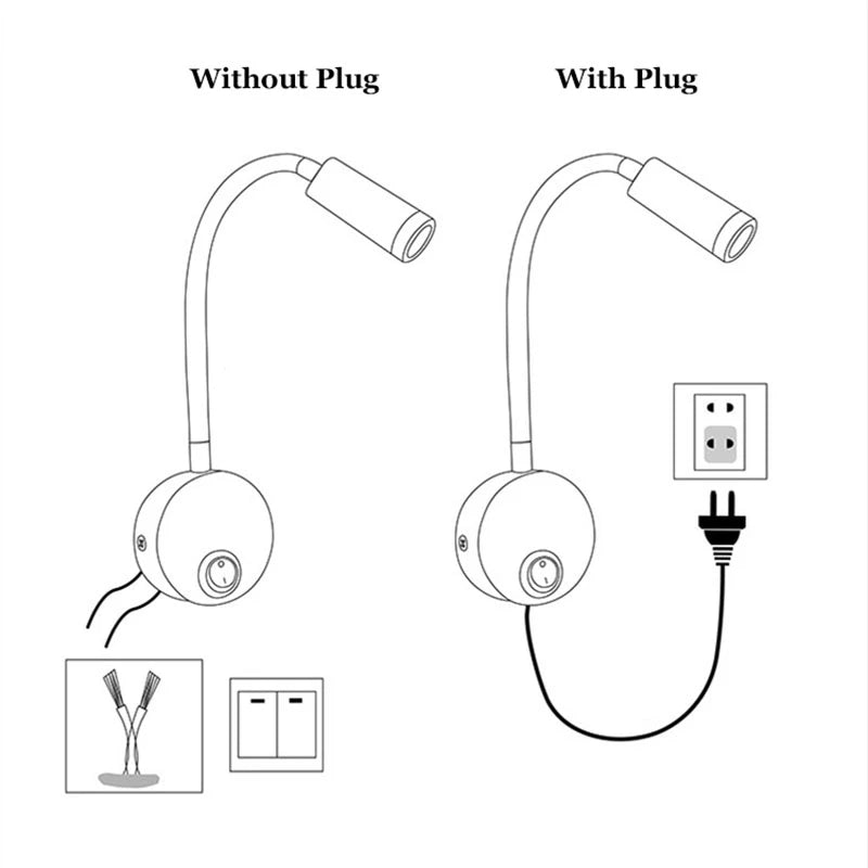 Flexible Wall Bedside Lamp