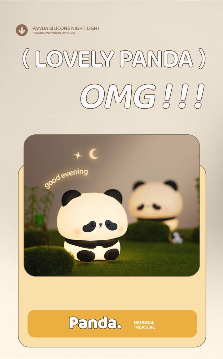 Panda Silicone Night Light